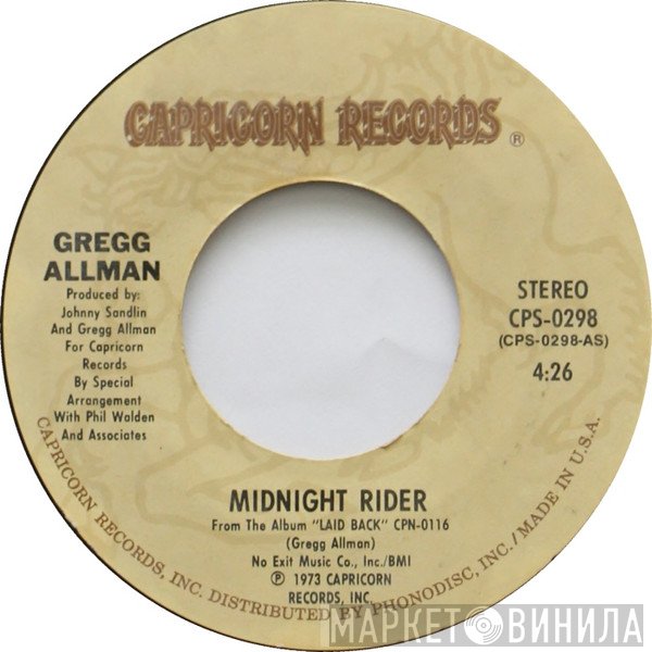 Gregg Allman  - Midnight Rider