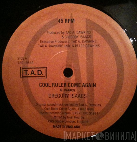 Gregory Isaacs  - Cool Ruler Come Again