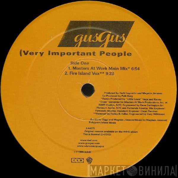 Gusgus - Very Important People
