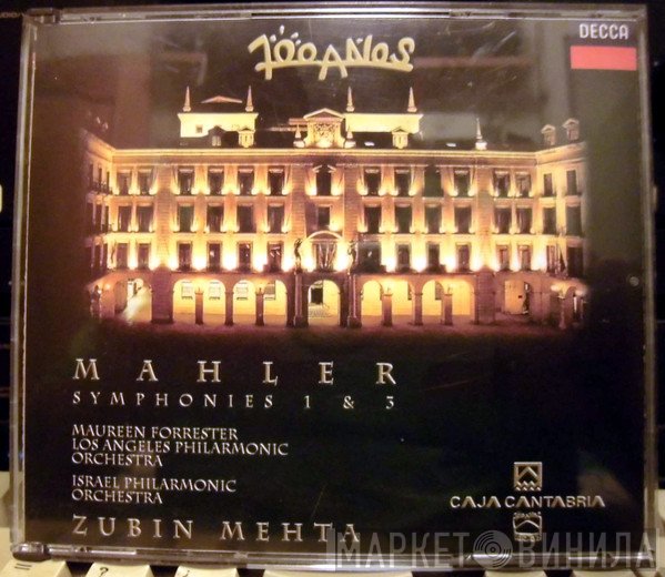 Gustav Mahler, Maureen Forrester, Los Angeles Philharmonic Orchestra, Israel Philharmonic Orchestra, Zubin Mehta  - Symphonies 1 & 3