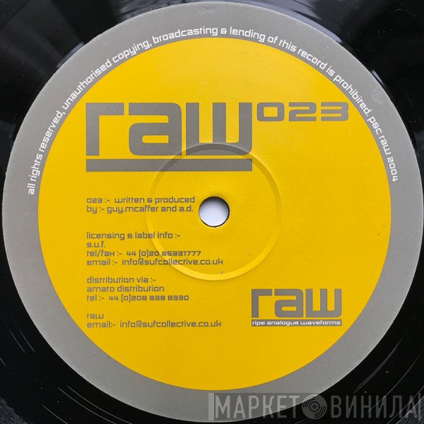 Guy McAffer & DJ A.D.  - RAW 023