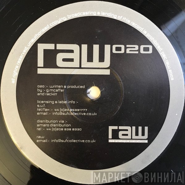 Guy McAffer & Rackitt  - RAW 020
