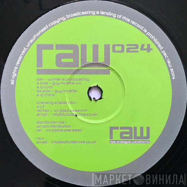 Guy McAffer, DJ Cunt, KN, DJ Chino - RAW 024