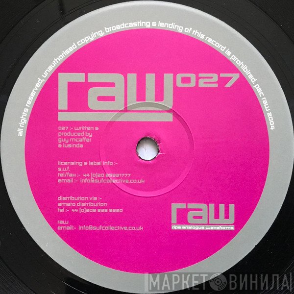 Guy McAffer, Lusinda - RAW 027