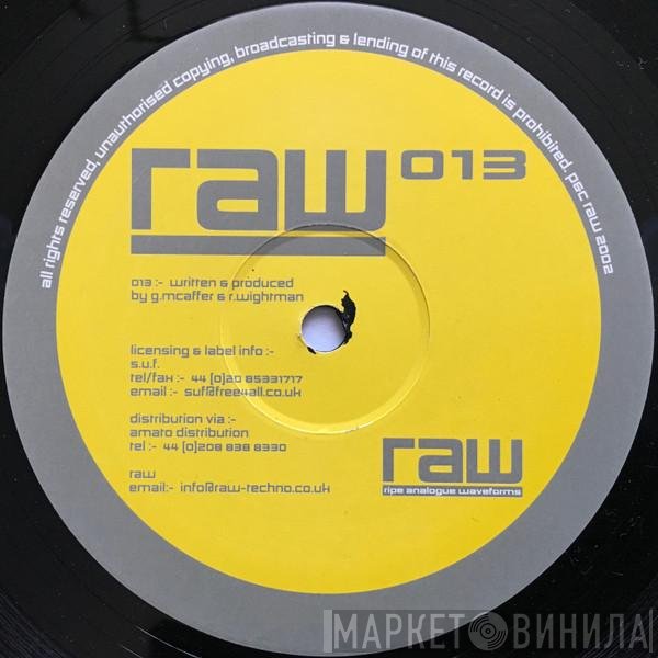 Guy McAffer, R.Wightman - RAW 013