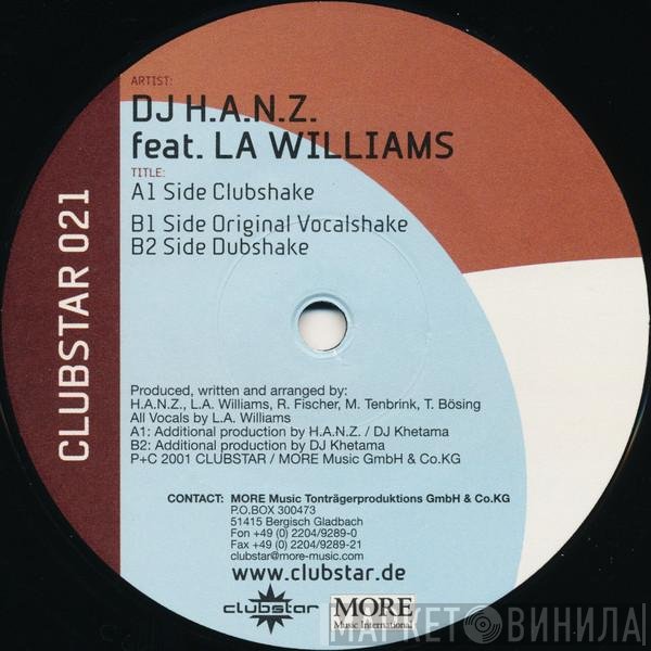 H.A.N.Z. Feat. L.A. Williams  - Shake