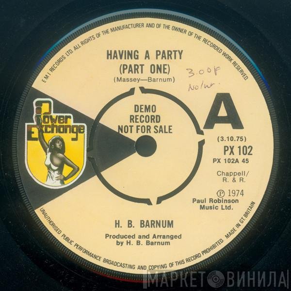 H.B. Barnum - Having A Party