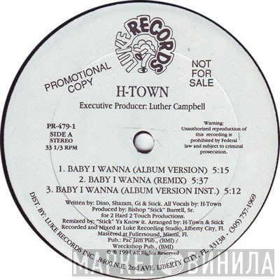 H-Town - Baby I Wanna