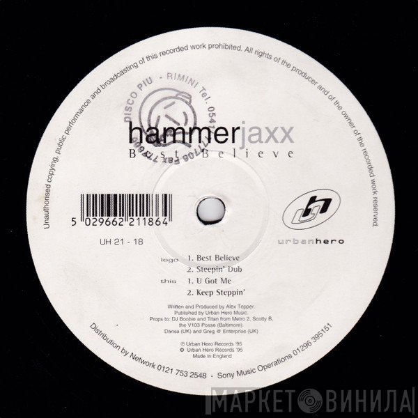 Hammer Jaxx - Best Believe