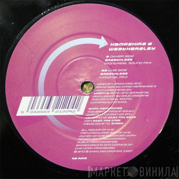 Hampshire &amp; Weatherley - Breathless