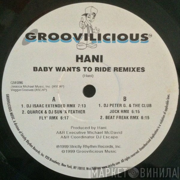 Hani  - Baby Wants To Ride Remixes