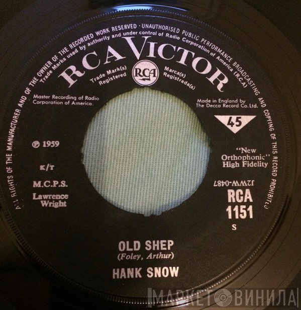 Hank Snow - Old Shep / The Last Ride