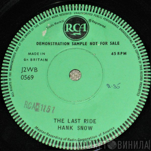 Hank Snow  - The Last Ride