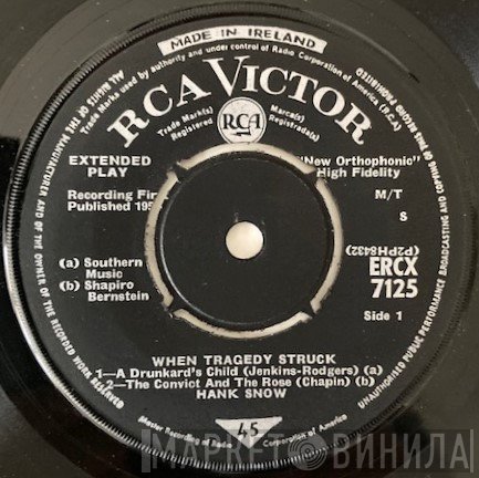 Hank Snow - When Tragedy Struck