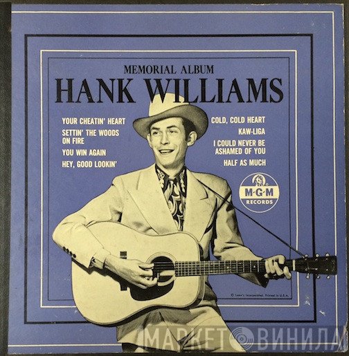 Hank Williams  - Memorial Album
