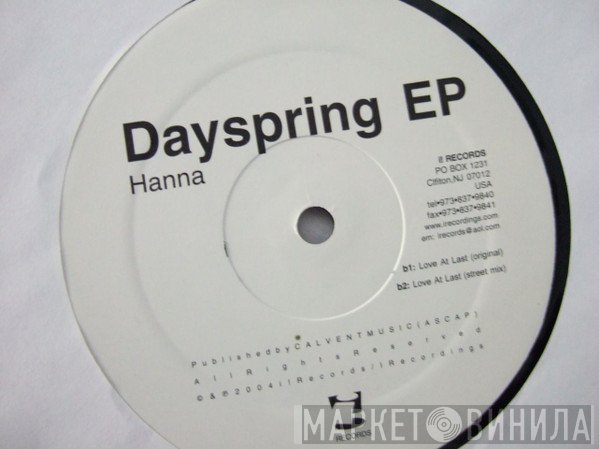 Hanna - Dayspring EP