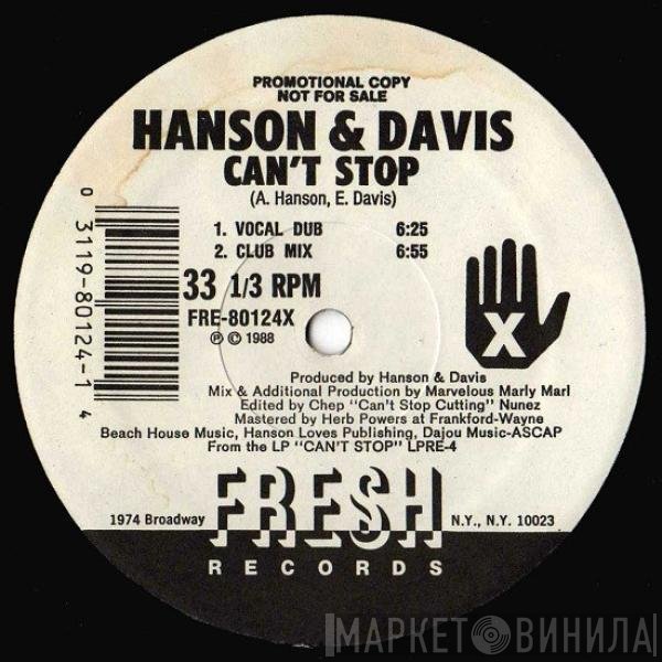 Hanson & Davis - Can't Stop