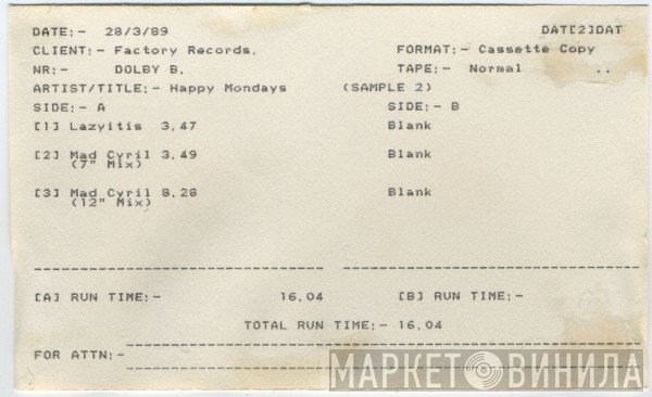 Happy Mondays  - Sample 2