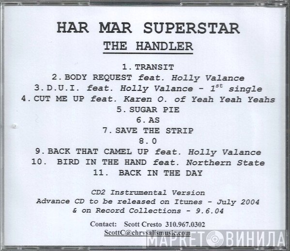 Har Mar Superstar  - The Handler + Instrumentals