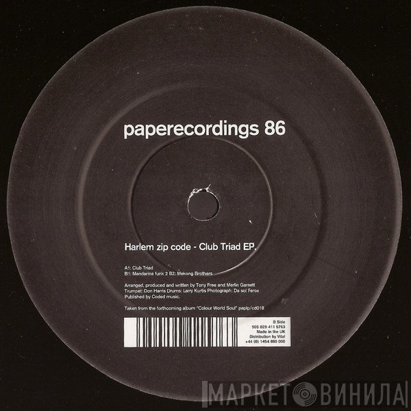 Harlem Zip Code - Club Triad EP