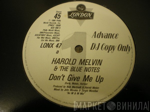 Harold Melvin And The Blue Notes - Don't Give Me Up