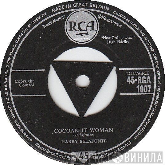 Harry Belafonte - Cocoanut Woman / Island In The Sun
