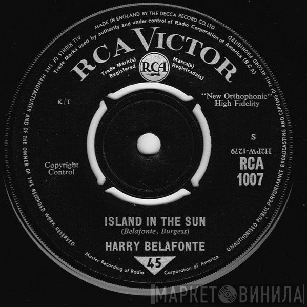 Harry Belafonte  - Island In The Sun