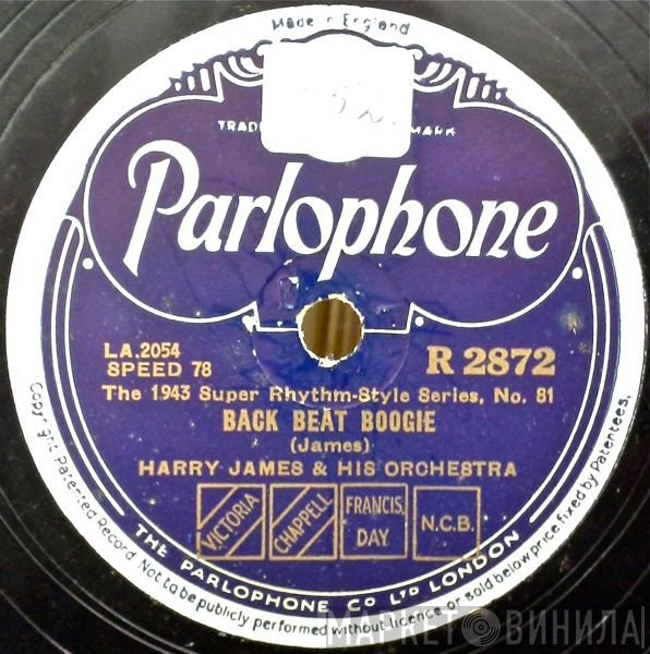 Harry James And His Orchestra  - Back Beat Boogie / Duke's Mixture