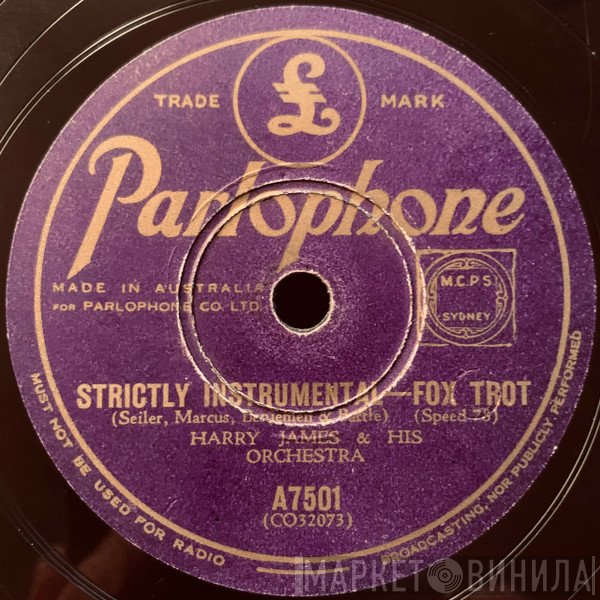 Harry James And His Orchestra  - Strictly Instrumental / Cross Country Jump