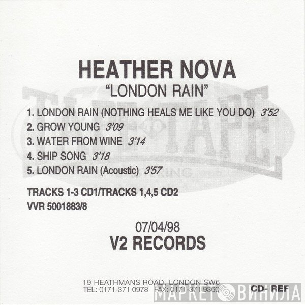 Heather Nova  - London Rain