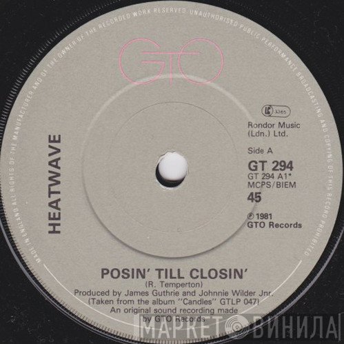 Heatwave - Posin' Till Closin'
