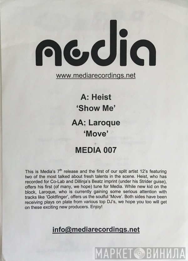 Heist / Laroque  - Show Me / Move