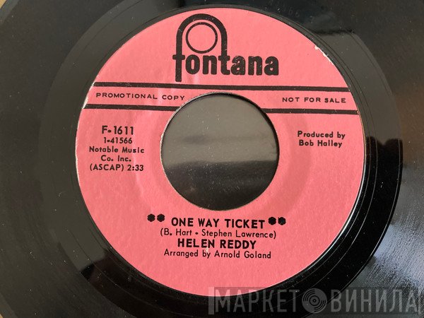Helen Reddy  - One Way Ticket / Go