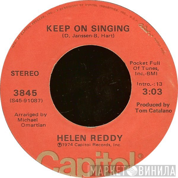 Helen Reddy - Keep On Singing / You're My Home