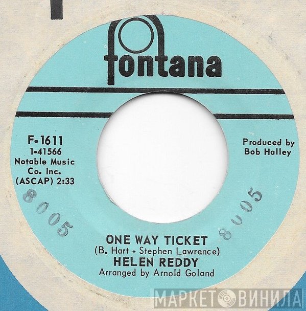 Helen Reddy  - One Way Ticket