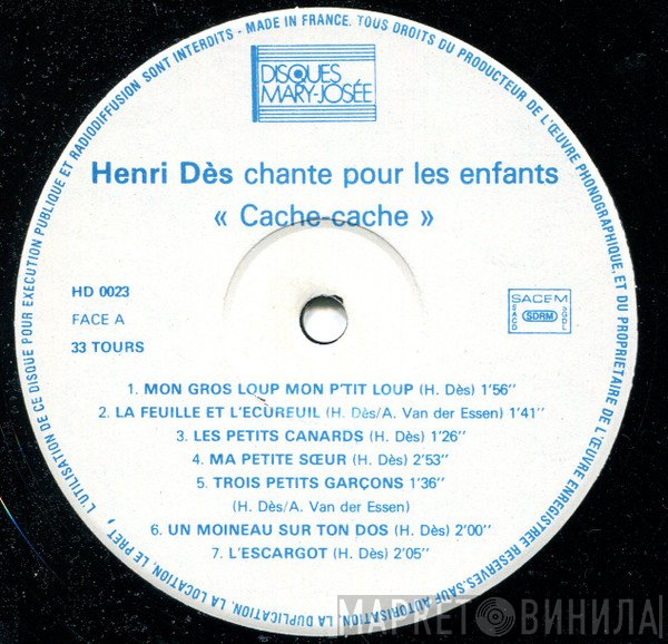 Henri Dès  - Cache-Cache
