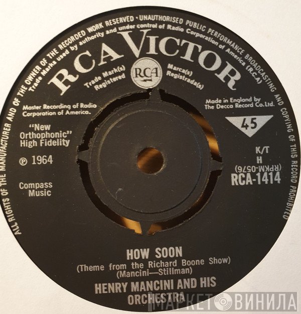 Henry Mancini And His Orchestra - How Soon / The Tiber Twist