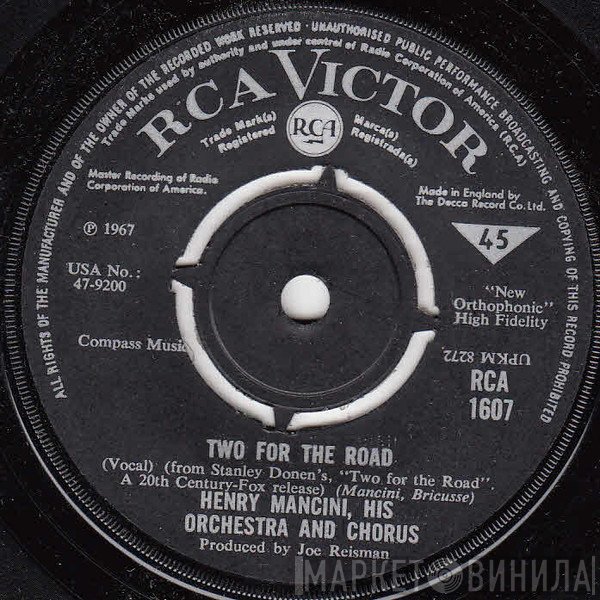 Henry Mancini, Henry Mancini And His Orchestra, The Henry Mancini Chorus - Two For The Road