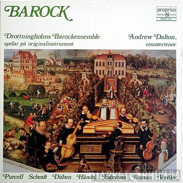 Henry Purcell, Samuel Scheidt, Gustaf Düben D.Ä., Georg Friedrich Händel, Werner Fabricius, Johan Helmich Roman, Pierre Verdier — Drottningholms Barockensemble / Andrew Dalton   - Barock
