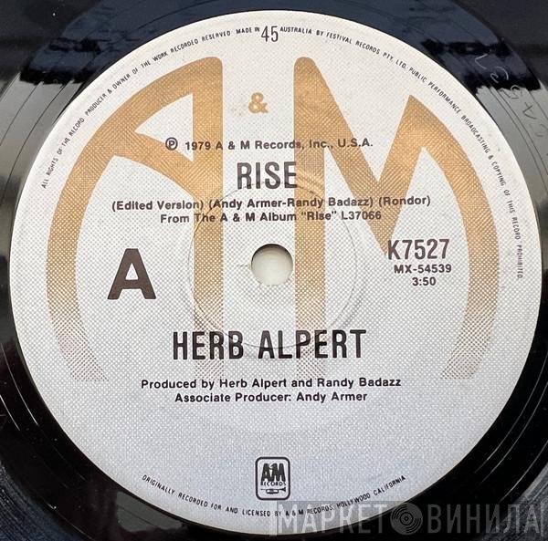 Herb Alpert  - Rise / Angelina