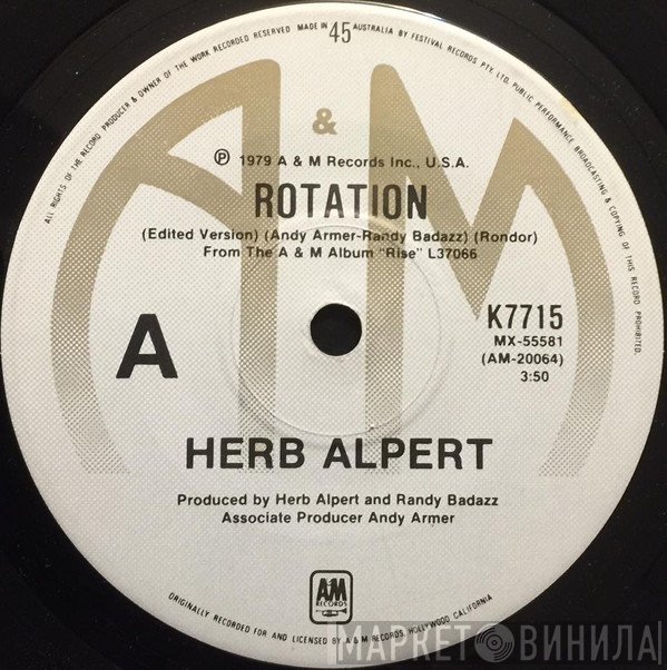 Herb Alpert  - Rotation