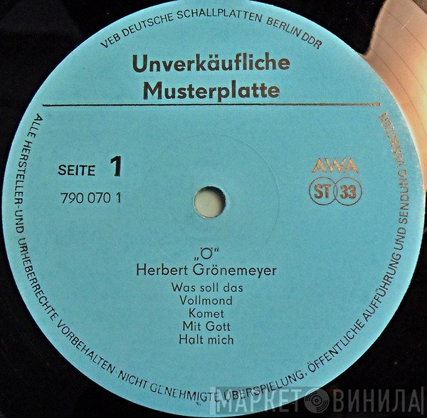 Herbert Grönemeyer  - Ö
