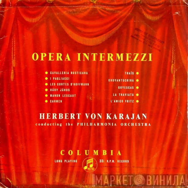 Herbert von Karajan  - Opera Intermezzi