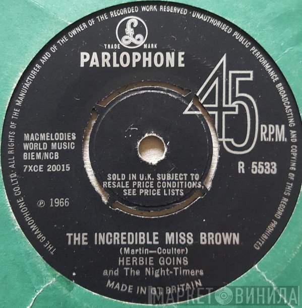 Herbie Goins, The Nightimers - The Incredible Miss Brown