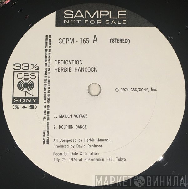 Herbie Hancock  - Dedication