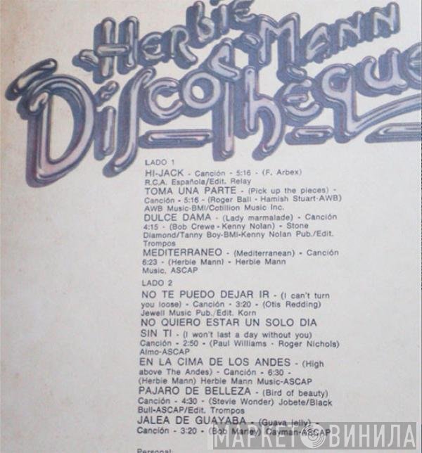 Herbie Mann  - Discothèque