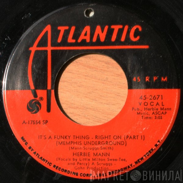 Herbie Mann - It's A Funky Thing - Right On