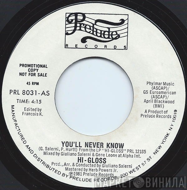 Hi-Gloss - You'll Never Know