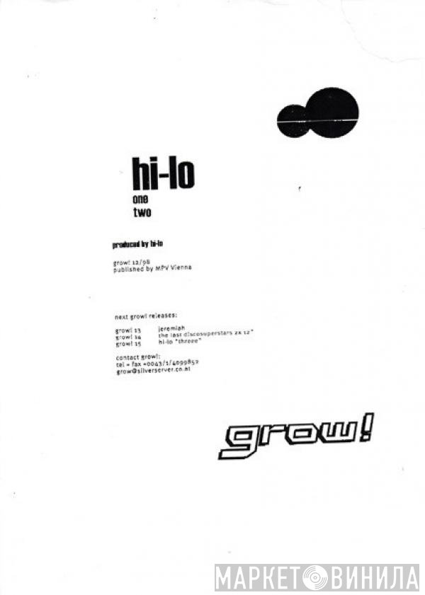 Hi-Lo  - One / Two