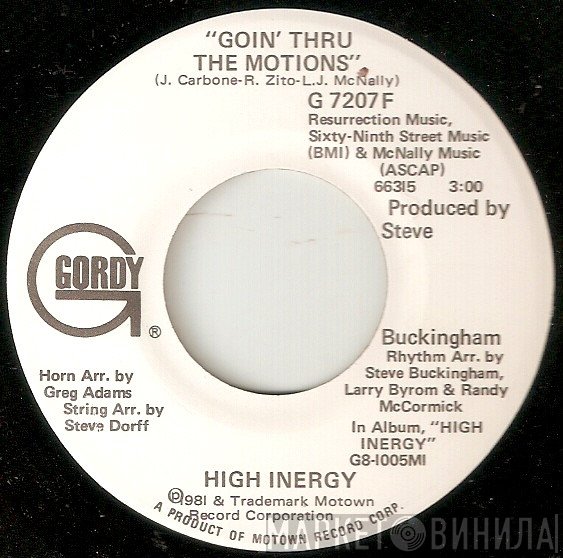 High Inergy - Goin' Thru The Motions